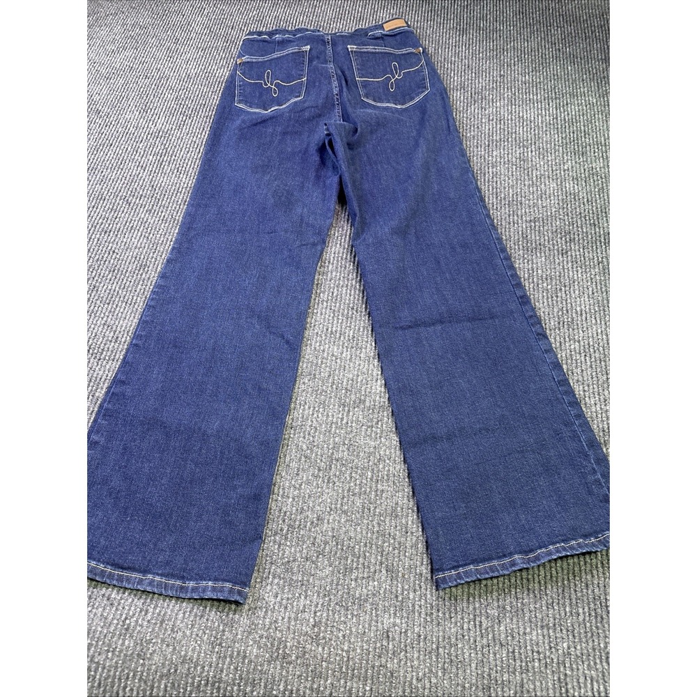 Judy Blue High Rise wide leg Jeans Women's 11/30 Blue Stretch Denim - Picture 9 of 10